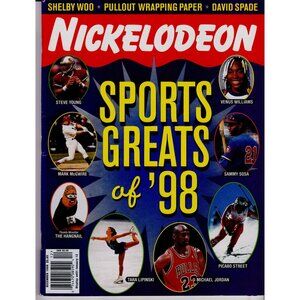 Nickelodeon Magazine Sports Greats of ’98 Dec 1998 Michael Jordan Venus Williams